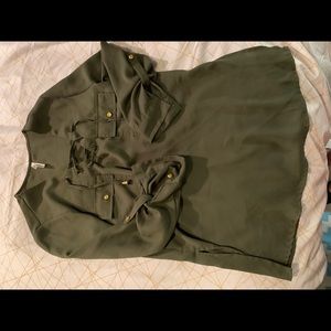 Hunter green shirt